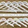 Outfit planning hangers for both parent and child - 2 sets of 5