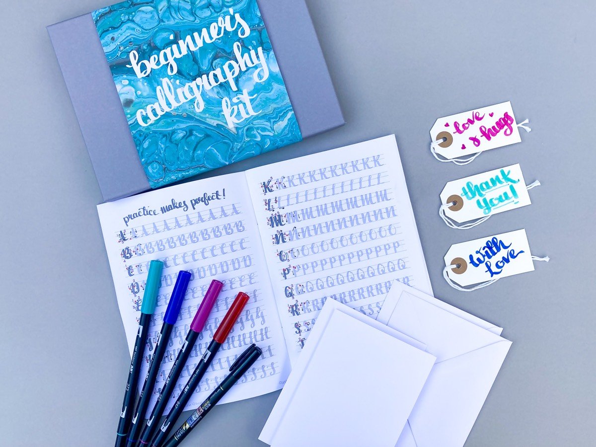 The cheapest versatile Brush Lettering Starter Kit - halfapx