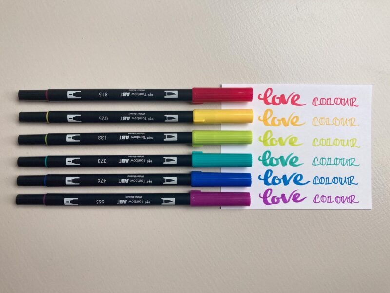 Also available is a 6 pack of pens that includes a rainbow of brights