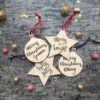 Personalised wooden decorations