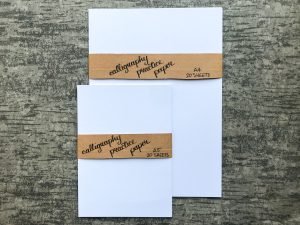 A pack of smooth calligraphy paper 160gsm in A4 or A5 size