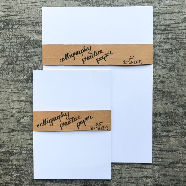 A pack of smooth calligraphy paper 160gsm in A4 or A5 size