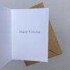 Inside of card is printed with Happy Birthday