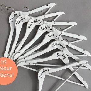 day of the week hangers for outfit planning