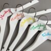 Close up view of rainbow hangers Monday to Friday