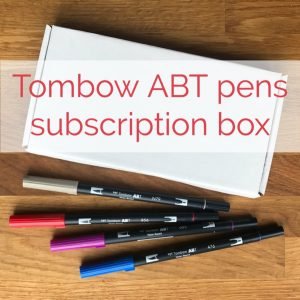Tombow ABT dual brush pens monthly subscription box