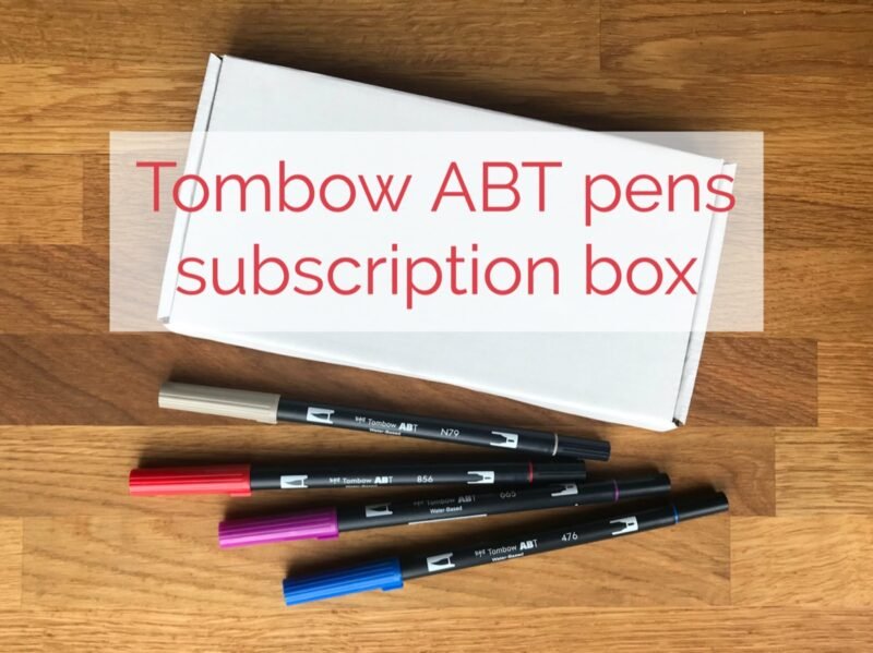 Tombow ABT dual brush pens monthly subscription box