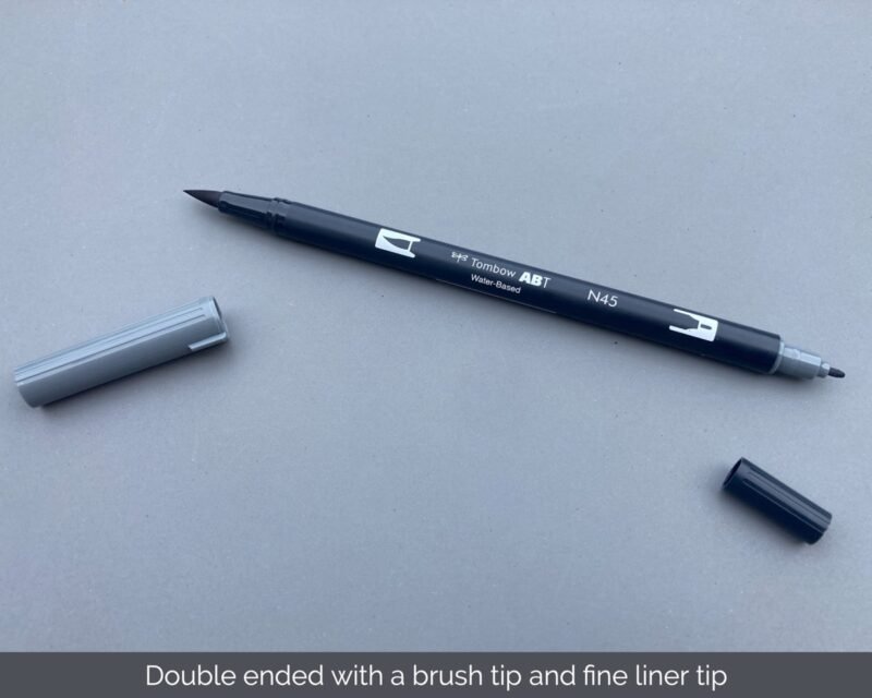 All ABT pens are double ended with both a fine liner and brush tip