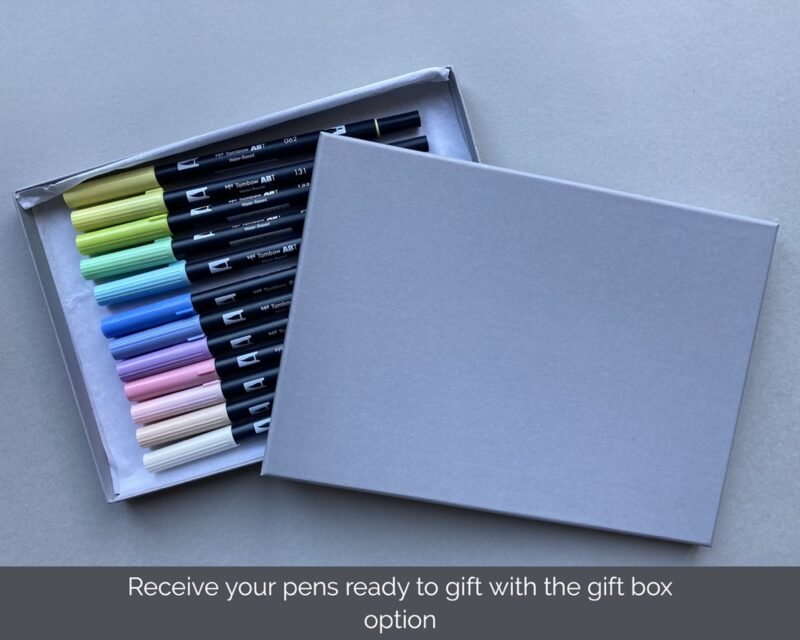 Optionally choose to receive your pens bundle in a luxury grey gift box