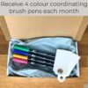 Receive a selection of four colour coordinating pen each month