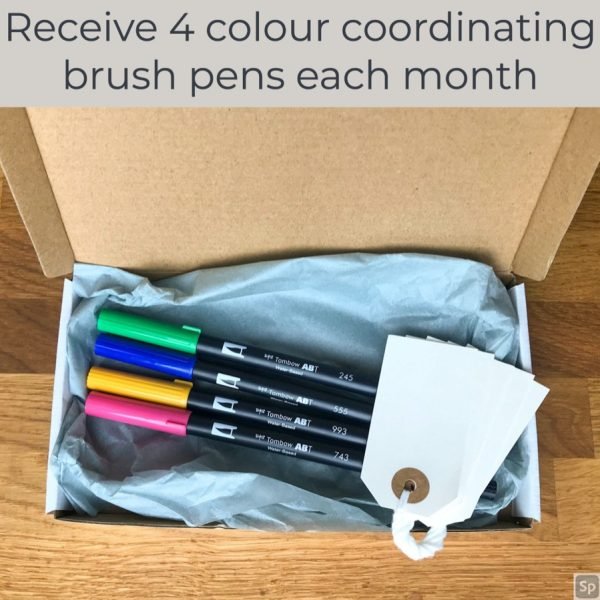 Receive a selection of four colour coordinating pen each month